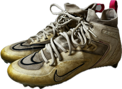 Vist Large View of Product Image Which is Used Nike LAX Cleats Mens White Senior 9