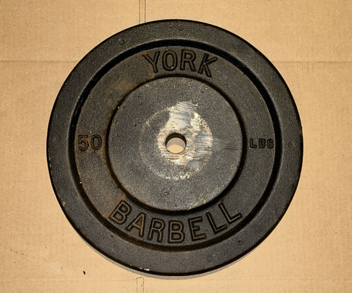 Vist Large View of Product Image Which is Used York Standard Plate (Each) Black 50 lb