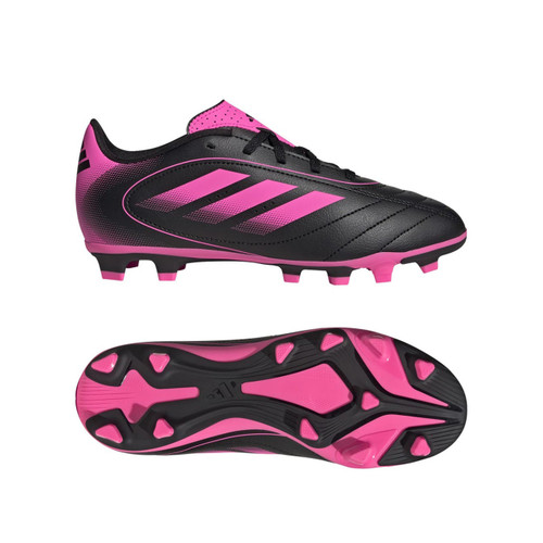 Vist Large View of Product Image Which is Adidas Goletto IX FG/MG Junior Cleats Black/Pink #JH6644