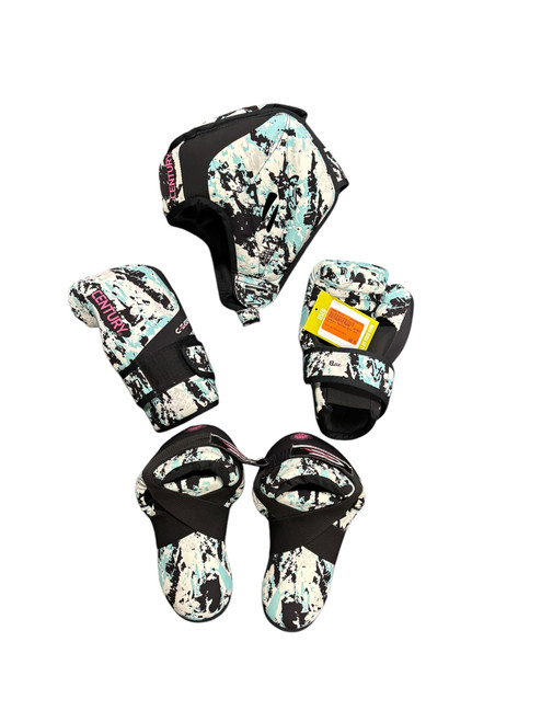 Used Century Martial Arts Head Gear White/Black/Royal 11721-S000270312