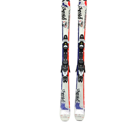 Vist Large View of Product Image Which is Used Rossignol PRO X1 Boys DH Ski/Binding White 130 cm 11484-S000276963