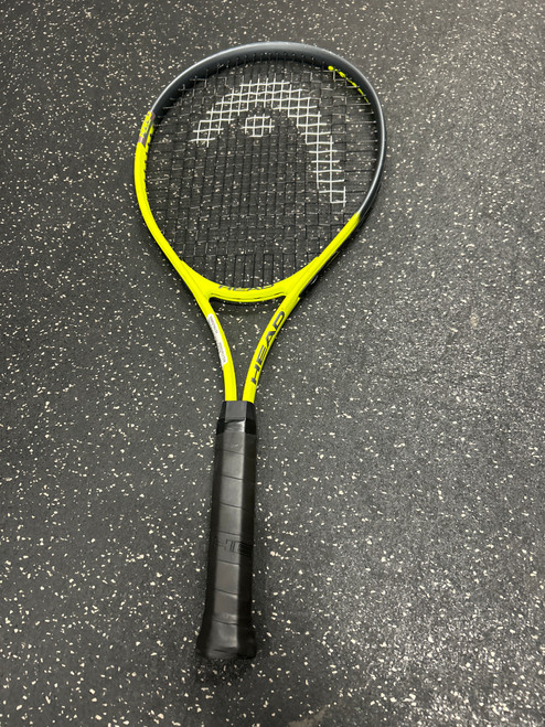 Used Head Racquet TOUR PRO Adult Tennis Racquet Yellow 4 1/2" 11726-S000279177 Vist Large View of Product Image Which is Used Head Racquet TOUR PRO Adult Tennis Racquet Yellow 4 1/2"