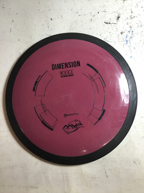 Used MVP NEUTRON DIMENSION Disc Golf Driver Maroon 174g 10105-S000279119
