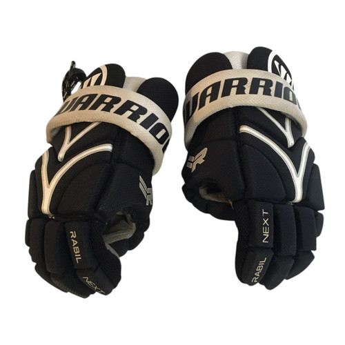 Used Warrior RABIL NEXT Lacrosse Gloves Junior Black 8" 11749-S000183444