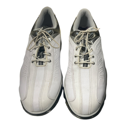 Vist Large View of Product Image Which is Used Foot Joy Mens Golf Shoes White Senior 9.5