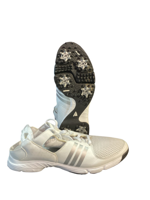 Vist Large View of Product Image Which is Used Adidas Womens Golf Shoes White Senior 7.5