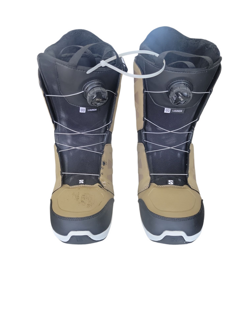 Used Salomon LAUNCH BOA Mens Snowboard Boots Brown Senior 13 11708-S000177398