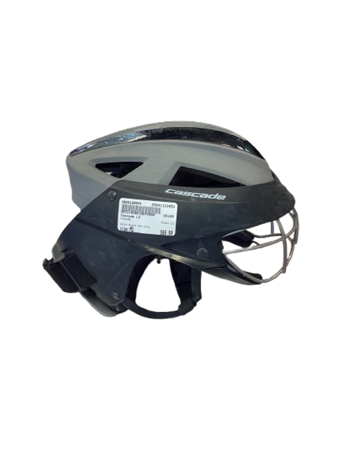 Used Cascade LX Lacrosse Helmet Black And Grey MD 11853-S000120054