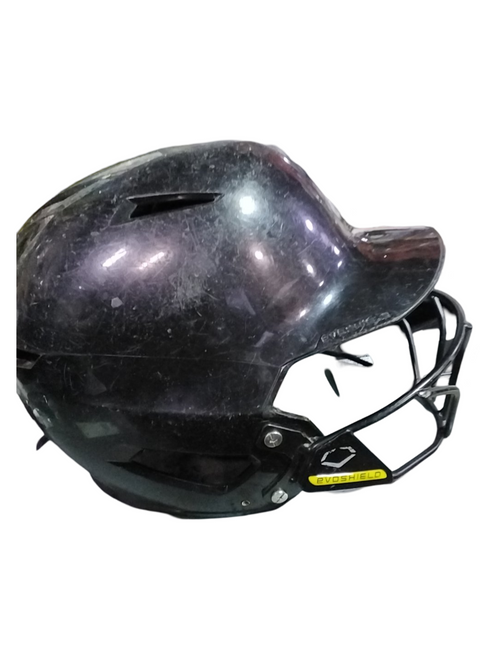 Vist Large View of Product Image Which is Used Evoshield HELMET Batting Helmet w/Mask Black SM 11724-S000210381