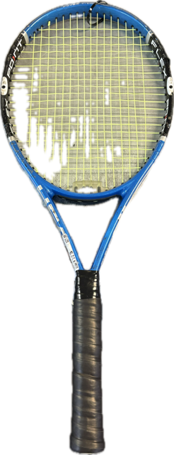 Vist Large View of Product Image Which is Used Head Racquet FLEXPOINT 4 Adult Tennis Racquet Royal Blue 4 1/2"