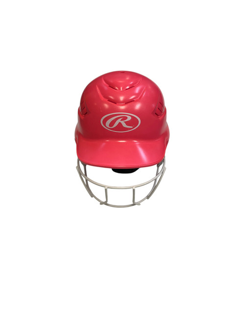 Vist Large View of Product Image Which is Used Rawlings BATTING HELMET Batting Helmet w/Mask Pink MD 11706-S000349844