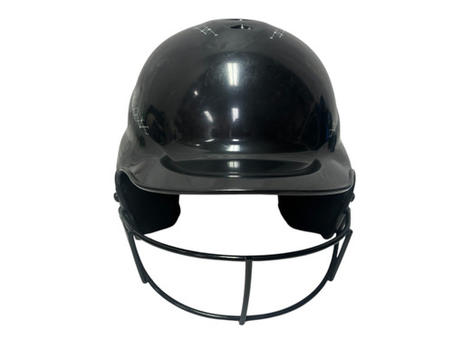 Vist Large View of Product Image Which is Used Rip-It Softball Batting Helmet w/Mask Black S/M 6 - 6 7/8 11731-S000136597