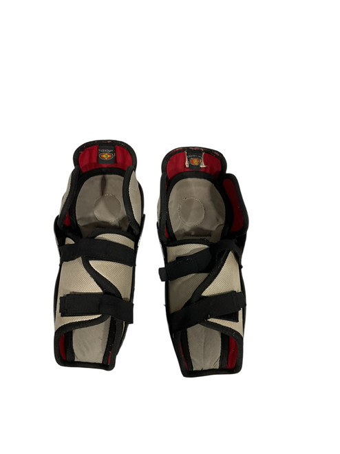 Vist Large View of Product Image Which is Used STEALTH Youth Shin Guards Black 9"