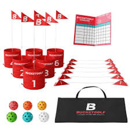 Vist Large View of Product Image Which is New Bucket Golf 6-Hole Set
