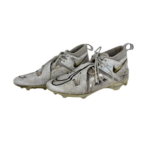 Used Nike ALPHA Football Cleats White Men's 13 11506-S000277214
