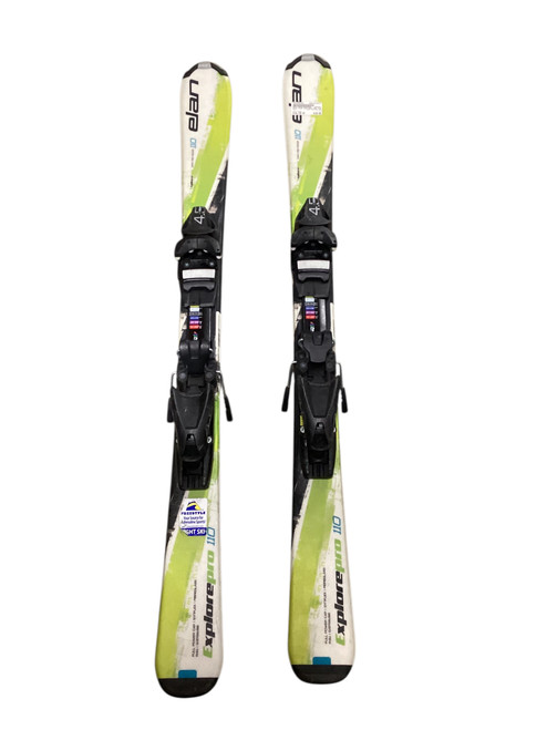 Used Elan EXPLORER PRO Boys DH Ski/Binding Green 110 cm 10313-S000265256 Vist Large View of Product Image Which is Used Elan EXPLORER PRO Boys DH Ski/Binding Green 110 cm