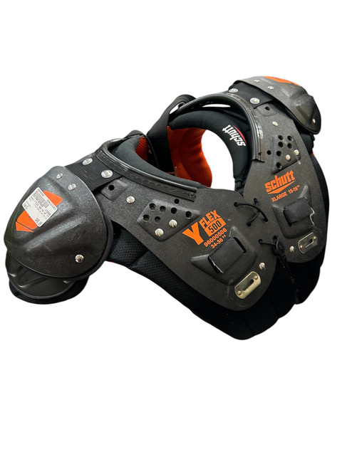 Used Schutt Y FLEX 500 FB SP YTH XL FB Shoulder Pads Black XL 11631-S000440309
