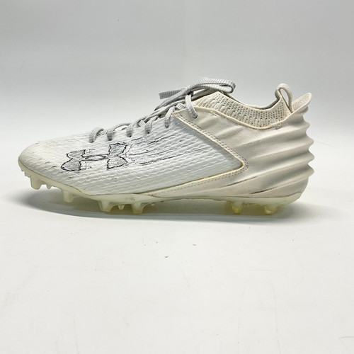 Used Under Armour BLUR Adult FB Cleats White Senior 9 11805-S000057799