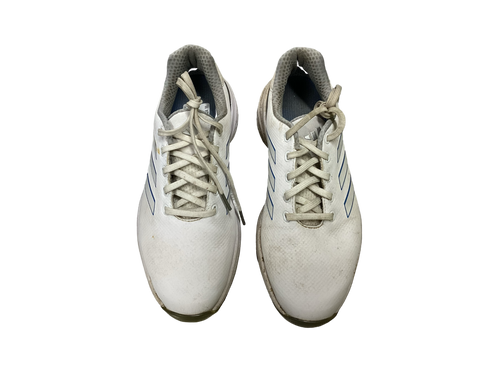 Vist Large View of Product Image Which is Used Adidas Mens Golf Shoes White Senior 8.5