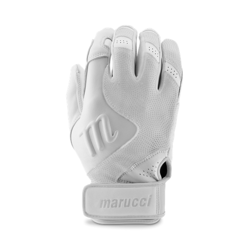 Vist Large View of Product Image Which is New Marucci Luxe Pro Adult Small Batting Gloves White/White