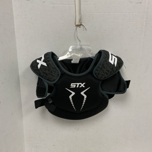 Vist Large View of Product Image Which is Used STX STALLION 75 Lacrosse Shoulder Pads Black MD