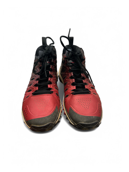 Vist Large View of Product Image Which is Used BoomBah RED AND BLACK TURF SHOES BB/SB Cleats Black Senior 12