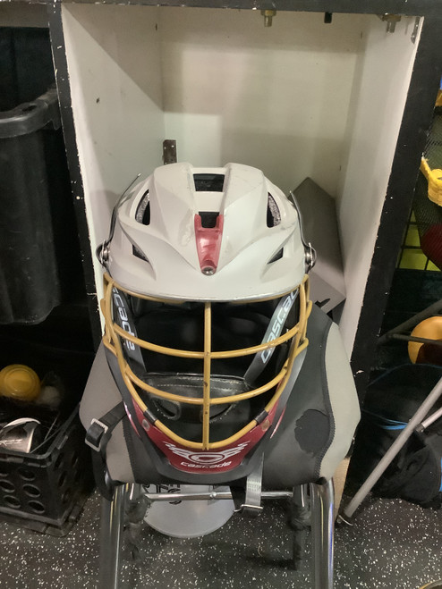 Vist Large View of Product Image Which is Used Cascade S Lacrosse Helmet Grey One Size