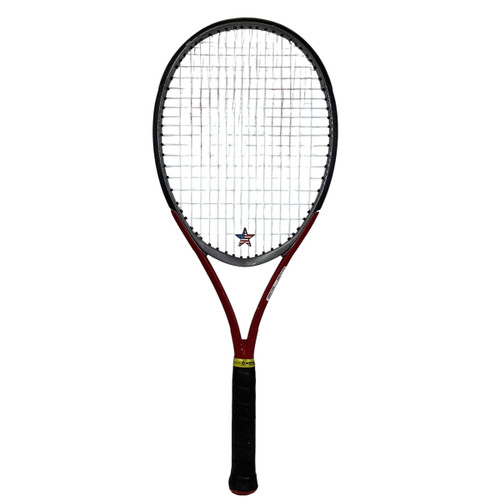 Vist Large View of Product Image Which is Used Wilson TRIAD XP5 Adult Tennis Racquet Red 4 3/8"