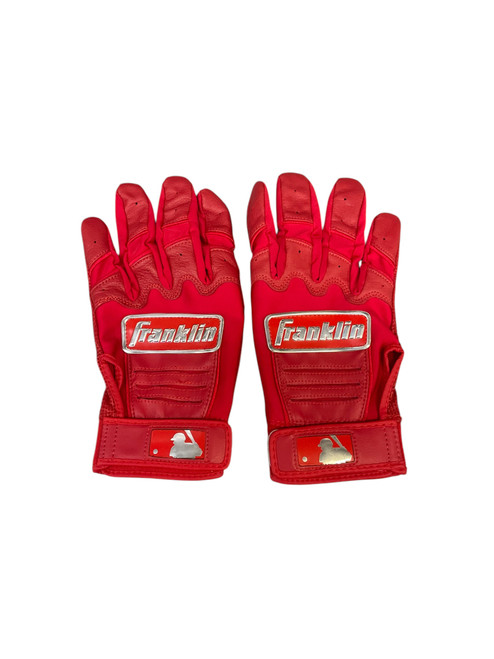 Vist Large View of Product Image Which is Used Franklin CFX PRO BB/SB Batting Gloves Red LG