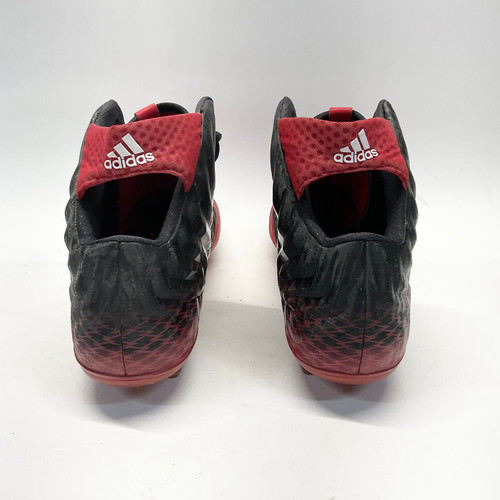 Used Adidas NASTYQUICK Adult FB Cleats Black And Red Senior 15 11805-S000057898