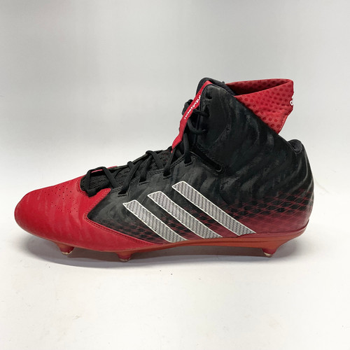 Used Adidas NASTYQUICK Adult FB Cleats Black And Red Senior 15 11805-S000057898