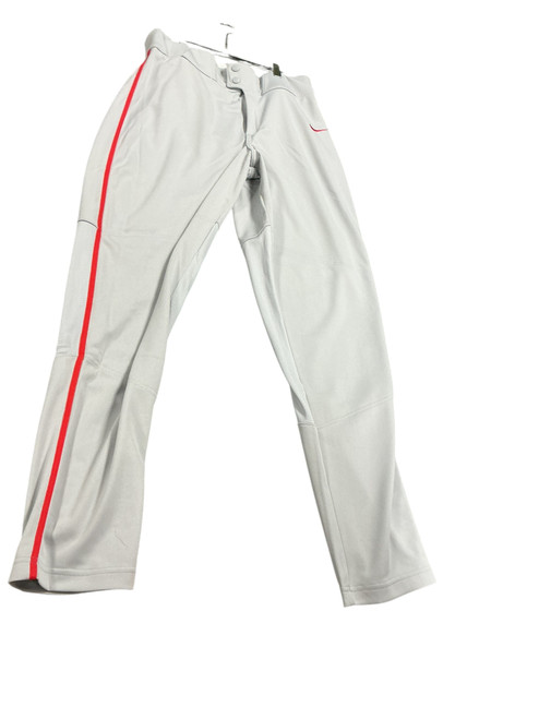Vist Large View of Product Image Which is Used Nike BASEBALL PANTS ADULT BB/SB Pant Mens Grey And Red MD