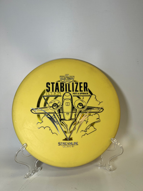 Vist Large View of Product Image Which is Used MVP ELECTRON STABILIZER Disc Golf Putter Yellow