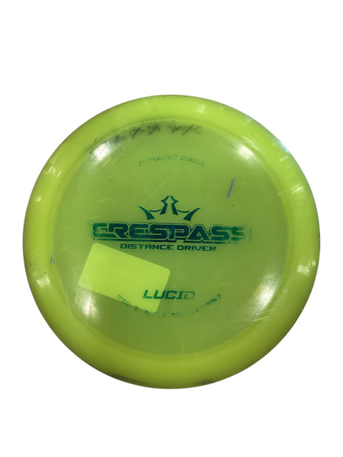 Used Dynamic Discs LUCID TRESPASS Disc Golf Driver Yellow 11884-S000044584