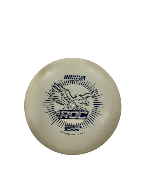 Used Innova GLOW ROC Disc Golf Mid Range White 11884-S000044590