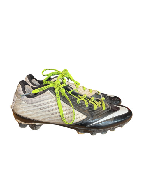 Vist Large View of Product Image Which is Used Nike LAX Cleats Mens Black And White Senior 8