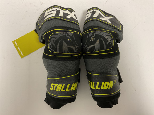 Vist Large View of Product Image Which is Used STX STALLION 100 Lacrosse Arm Pads/Guards Black S/M 11855-S000182753
