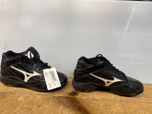 Vist Large View of Product Image Which is Used Mizuno FINCH 9 SPIKE BB/SB Cleats Black Senior 7 11858-S000034716