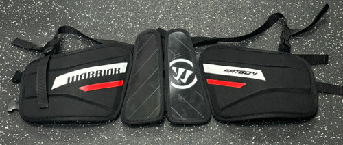 Vist Large View of Product Image Which is Used Warrior FATBOY Lacrosse Rib Pads Black LG 11849-S000026557
