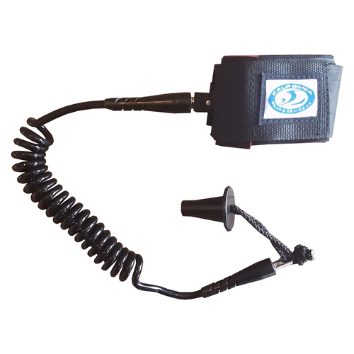 Vist Large View of Product Image Which is New California Board Company Pro Coil Bodyboard Leash 11798-CBC018