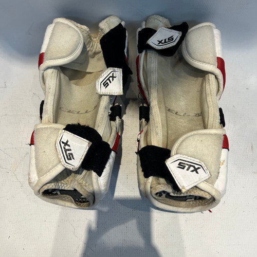 Vist Large View of Product Image Which is Used STX CELL 5 Lacrosse Arm Pads/Guards Red LG 11878-S000018648