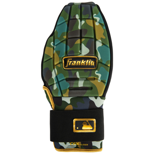 Vist Large View of Product Image Which is Franklin CFX Slider PRT Reversible Youth Sliding Glove Camo/Gold #23554