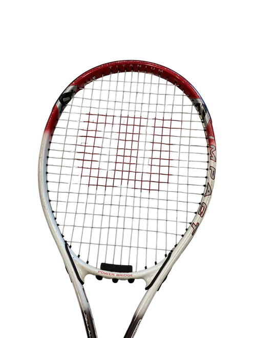 Vist Large View of Product Image Which is Used Wilson IMPACT Adult Tennis Racquet White Unknown