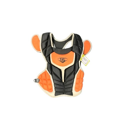 Used Louisville Slugger PG SERIES Catchers Chest Protector Black/Orange/Grey Junior 11805-S000058010
