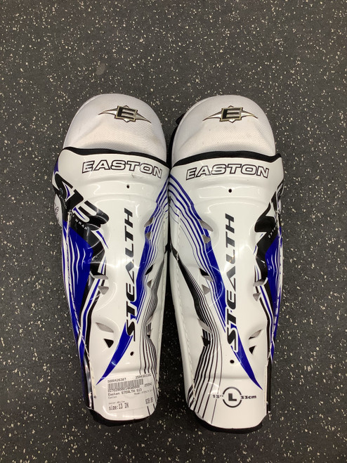 Vist Large View of Product Image Which is Used Easton STEALTH S13 Senior Shin Guards White 13" 11162-S000426387