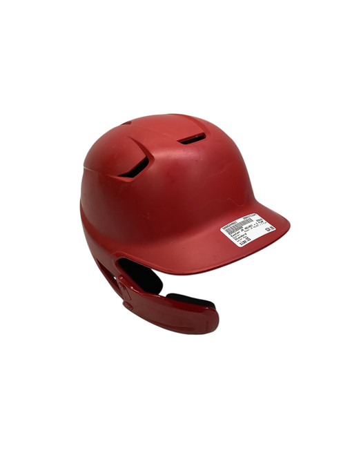 Used Easton JR HELMET + C FLAP Batting Helmet w/Mask Red One Size 11347-S000244621