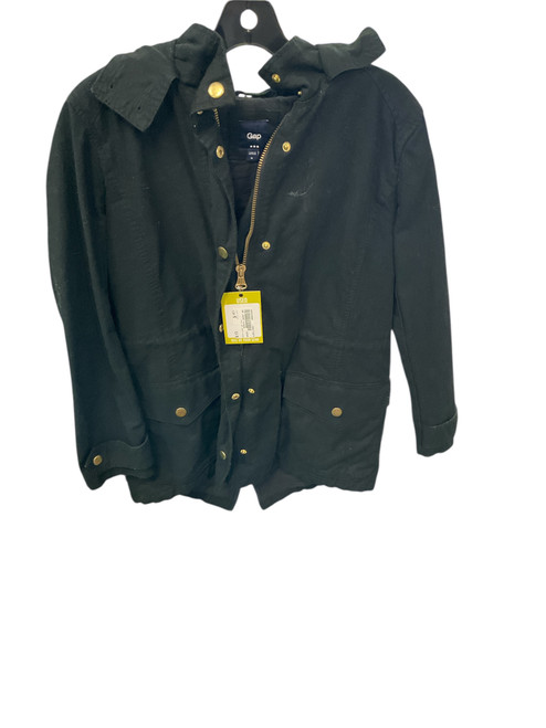 Vist Large View of Product Image Which is Used GAP JACKET W/HOOD Outerwear Heavy Jacket M Black MD