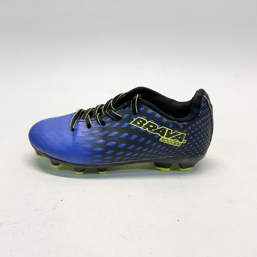 Vist Large View of Product Image Which is Used Brava Soccer Cleats Royal Blue And Black Youth 12.0