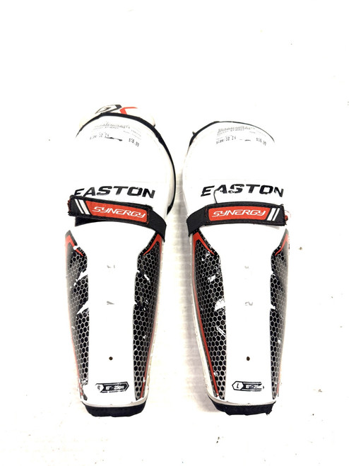 Vist Large View of Product Image Which is Used Easton SYNERGY Junior Shin Guards White 10" 11860-S000289332