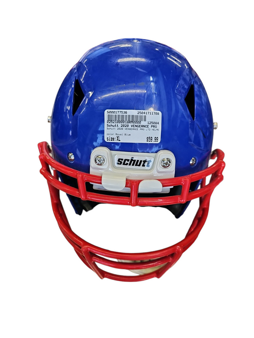 Used Schutt 2020 VENGEANCE PRO LTD HELMET FB Helmet Royal Blue XL 11708-S000177536